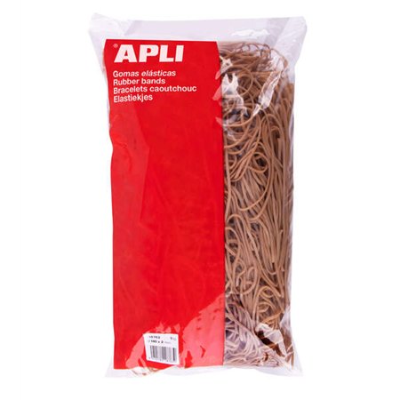 Elásticos Apli Ø 140 x 2mm - 1kg Conteúdo - Alta Elasticidade e Resistência - 70% Borracha Natural