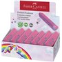 Borracha Faber-Castell Unicorn sem PVC - Formato triangular ergonômico - Não deixa resíduos - Apaga com facilidade e limpeza