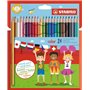 Conjunto de lápis de cor Stabilo com 24 unidades - Mina de 2,5 mm - Ideal para a escola - Cores sortidas