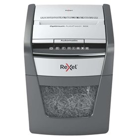 Destruidora de Papel Automática Rexel Optimum AutoFeed 50X com Corte de Partículas P-4 - Alimentação Automática para 50 Folhas e