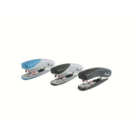 Grampeador Rexel Bambi Mini de Metal + Caixa com 1.500 Grampos nº 25 - Grampeia até 12 folhas - Acabamento suave ao toque - 3 co