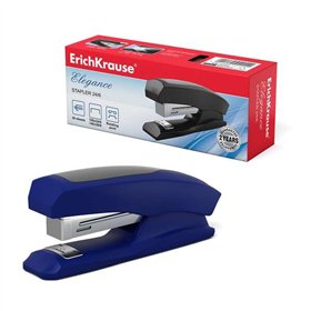 Grampeador Erichkrause Elegance de Meia Tira - Resistente a Impactos - Mecanismo em Aço - 2 Tipos de Grampeamento - Cores Sortid