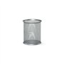 Porta-lápis redondo clássico Erichkrause Compass 90x100mm - Base redonda em aço inoxidável - Design moderno e elegante - Cor pra