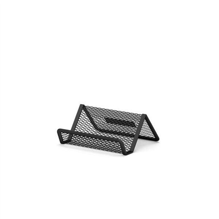 Porta-cartões Erichkrause Compass Classic - Fabricado em aço inoxidável - Dimensões: 98 x 72 x 45 mm - Preto