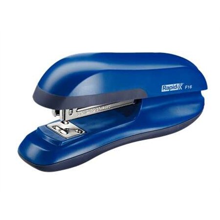 Grampeador de mesa Rapid F16 - Até 30 folhas - Abre, fecha e grampeia - Azul