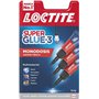 Kit com 3 Mini Colas Loctite Original - 1g - Tripla Resistência - Adesivo Transparente - Colagem e Resistência Instantâneas - 22