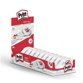 Rolo Corretivo Mini Pritt 4,2 mm x 7 m - Compacto e Ergonômico - Ponta Flexível de Alta Precisão - Compatível com Todos os Tipos