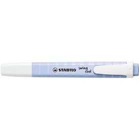 Marcador fluorescente Stabilo Swing Cool Pastel - Corpo plano - Ponta chanfrada - Espessura da linha entre 1 e 4 mm - Tinta à ba