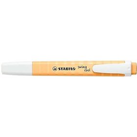 Marcador fluorescente Stabilo Swing Cool Pastel - Corpo plano - Ponta chanfrada - Espessura da linha entre 1 e 4 mm - Tinta à ba
