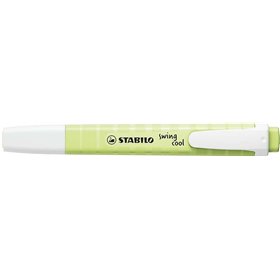 Marcador fluorescente Stabilo Swing Cool Pastel - Corpo plano - Ponta chanfrada - Espessura da linha entre 1 e 4 mm - Tinta à ba