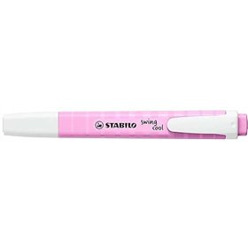 Marcador fluorescente Stabilo Swing Cool Pastel - Corpo plano - Ponta chanfrada - Espessura da linha entre 1 e 4 mm - Tinta à ba