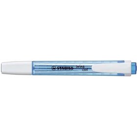 Marcador fluorescente Stabilo Swing Cool - Corpo plano - Ponta chanfrada - Espessura da linha entre 1 e 4 mm - Tinta à base de á