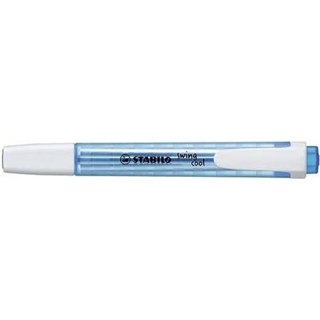 Marcador fluorescente Stabilo Swing Cool - Corpo plano - Ponta chanfrada - Espessura da linha entre 1 e 4 mm - Tinta à base de á