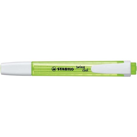 Marcador fluorescente Stabilo Swing Cool - Corpo plano - Ponta chanfrada - Espessura da linha entre 1 e 4 mm - Tinta à base de á