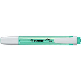 Marcador fluorescente Stabilo Swing Cool - Corpo plano - Ponta chanfrada - Espessura da linha entre 1 e 4 mm - Tinta à base de á