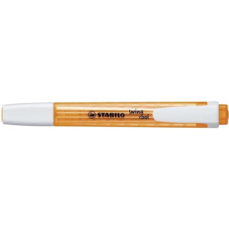 Marcador fluorescente Stabilo Swing Cool - Corpo plano - Ponta chanfrada - Espessura da linha entre 1 e 4 mm - Tinta à base de á