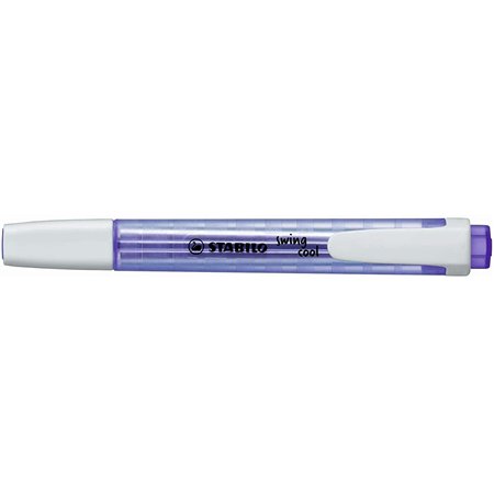 Marcador fluorescente Stabilo Swing Cool - Corpo plano - Ponta chanfrada - Espessura da linha entre 1 e 4 mm - Tinta à base de á