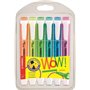 Kit com 6 Marcadores Fluorescentes Stabilo Swing Cool - Corpo Plano - Ponta Chanfrada - Espessura da Linha entre 1 e 4 mm - Tint