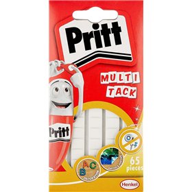 Massa Adesiva Branca Pritt Multitack, Pacote com 65 Unidades - Forte, Limpa e Removível - 2679461, 2679458