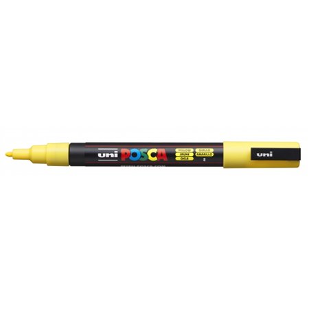Marcador de tinta Posca PC-3M - À base de água - Ponta cônica de 0,9 a 1,3 mm - Não permanente - Resistente à luz - Inodoro - Id