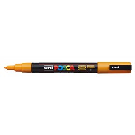 Marcador de tinta Posca PC-3M - Ponta cônica de poliéster de 0,9 a 1,3 mm - Tinta à base de água - Resistente à luz - Não perman