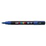 Marcador de tinta Posca PC-3M - Ponta cônica de 0,9 a 1,3 mm - Tinta à base de água - Resistente à luz - Não permanente - Azul