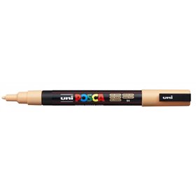 Marcador de tinta Posca PC-3M - Ponta cônica de poliéster de 0,9 a 1,3 mm - Tinta à base de água - Resistente à luz - Laranja cl