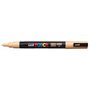 Marcador de tinta Posca PC-3M - Ponta cônica de poliéster de 0,9 a 1,3 mm - Tinta à base de água - Resistente à luz - Laranja cl