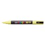 Marcador de tinta Posca PC-3M - Ponta cônica de 0,9 a 1,3 mm - Tinta à base de água - Resistente à luz - Amarelo Sol