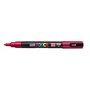 Marcador Posca PC-3M - Ponta cônica de 0,9 a 1,3 mm - Tinta à base de água - Resistente à luz - Vermelho escuro