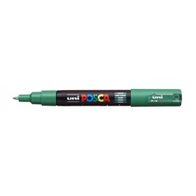 Marcador Posca PC-1M - Ponta cônica de 0,7 mm - Tinta à base de água - Resistente à luz - Verde
