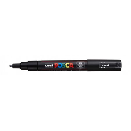 Marcador de tinta Posca PC-1M - Ponta cônica de poliéster de 0,7 mm - Espessura do traço de 0,7 mm - Tinta à base de água - Resi