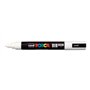 Marcador de tinta Posca PC-5M - Ponta redonda de 1,8 a 2,5 mm - Tinta à base de água - Resistente à luz - Branco