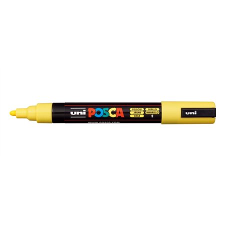 Marcador de tinta Posca PC-5M - Ponta de poliéster de 1,8 a 2,5 mm - Tinta à base de água - Resistente à luz - Não permanente - 
