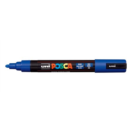 Marcador de tinta Posca PC-5M - Ponta de poliéster de 1,8 a 2,5 mm - Tinta à base de água - Resistente à luz - Não permanente - 