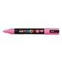 Marcador de tinta Posca PC-5M - Ponta redonda de 1,8 a 2,5 mm - Tinta à base de água - Resistente à luz - Não permanente - Rosa