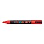 Marcador de tinta Posca PC-5M - Ponta de poliéster de 1,8 a 2,5 mm - Tinta à base de água - Resistente à luz - Não permanente - 
