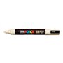 Marcador de tinta Posca PC-5M - Ponta de poliéster de 1,8 a 2,5 mm - Tinta à base de água - Resistente à luz - Não permanente - 