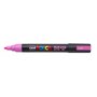 Marcador de tinta Posca PC-5M - Ponta redonda de 1,8 a 2,5 mm - À base de água - Resistente à luz - Rosa