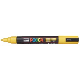 Marcador de tinta Posca PC-5M - Ponta de poliéster de 1,8 a 2,5 mm - Tinta à base de água - Resistente à luz - Cor ocre
