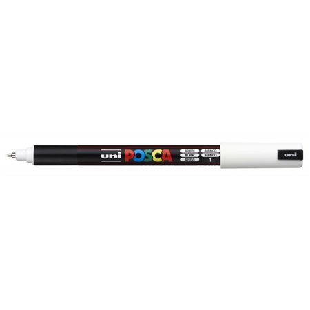 Marcador de tinta Posca PC-1MR - Ponta de rolo de fibra de 0,7 mm - Tinta pigmentada à base de água - Traço extrafino - Resisten