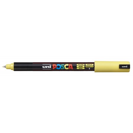 Marcador de tinta Posca PC-1MR - Ponta de rolo de fibra de 0,7 mm - Traço extrafino - Tinta pigmentada à base de água - Resisten