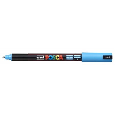 Marcador de tinta Posca PC-1MR - Ponta de rolo de fibra de 0,7 mm - Traço extrafino - Tinta pigmentada à base de água - Resisten