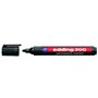 Marcador permanente Edding 300 - Ponta redonda - Espessura da linha entre 1,5 e 3 mm - Tinta praticamente inodora - Tampa com cl