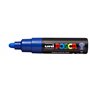 Marcador de tinta Posca PC-7M - Ponta redonda de 4,5 a 5,5 mm - Tinta à base de água - Resistente à luz - Não permanente - Azul