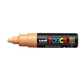 Marcador de tinta Posca PC-7M - Ponta redonda de 4,5 a 5,5 mm - Tinta à base de água - Resistente à luz - Não permanente - Laran