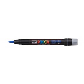 Marcador de tinta Posca PCF-350 - Ponta de pincel acrílica - Tinta à base de água - Resistente à luz - Não permanente - Ideal pa