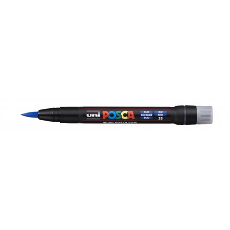 Marcador de tinta Posca PCF-350 - Ponta de pincel acrílica - Tinta à base de água - Resistente à luz - Não permanente - Ideal pa