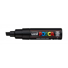 Marcador de tinta Posca PC-8K - Ponta chanfrada acrílica de 8 mm - Tinta à base de água - Resistente à luz - Não permanente - Pr