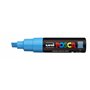 Marcador de tinta Posca PC-8K - Ponta chanfrada acrílica de 8 mm - Tinta à base de água - Resistente à luz - Não permanente - Tu